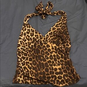ROMWE Brown Leopard Print Camisole
